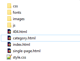 فایل های قالب HTML